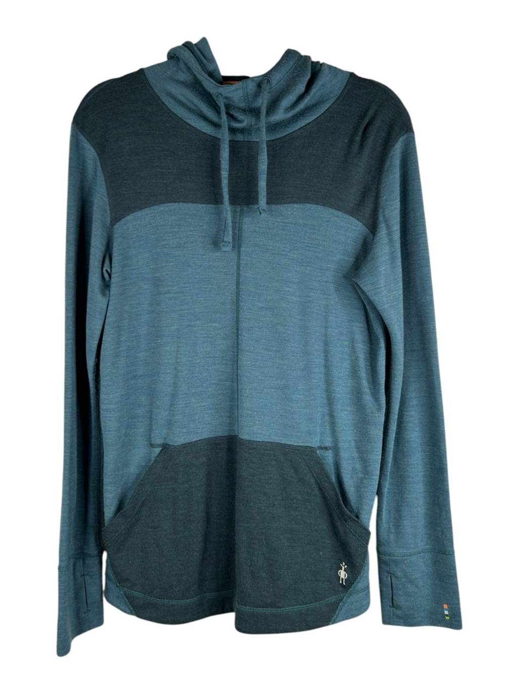 Smartwool Women's Green Long Sleeve Merino Wool Base Layer Hoodie  Size Large